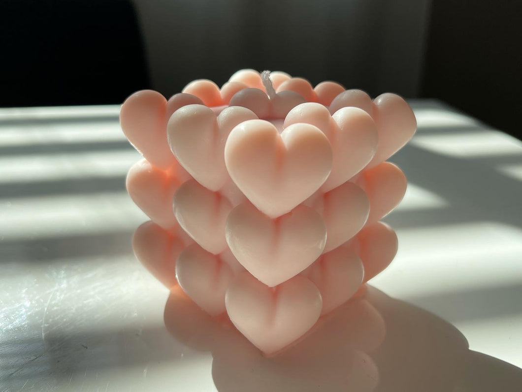 Heart Bubble Cube